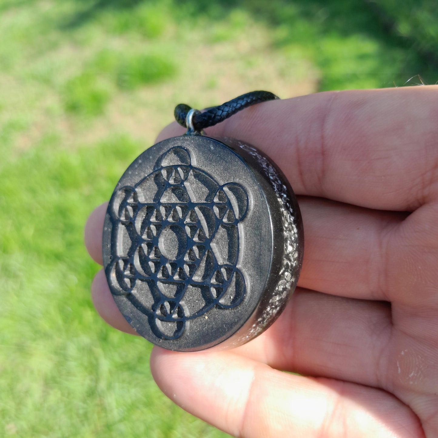Colgante Orgonita Metatron- Protección 5G- Orgone Necklace- Amuleto Energético Hecho a Mano