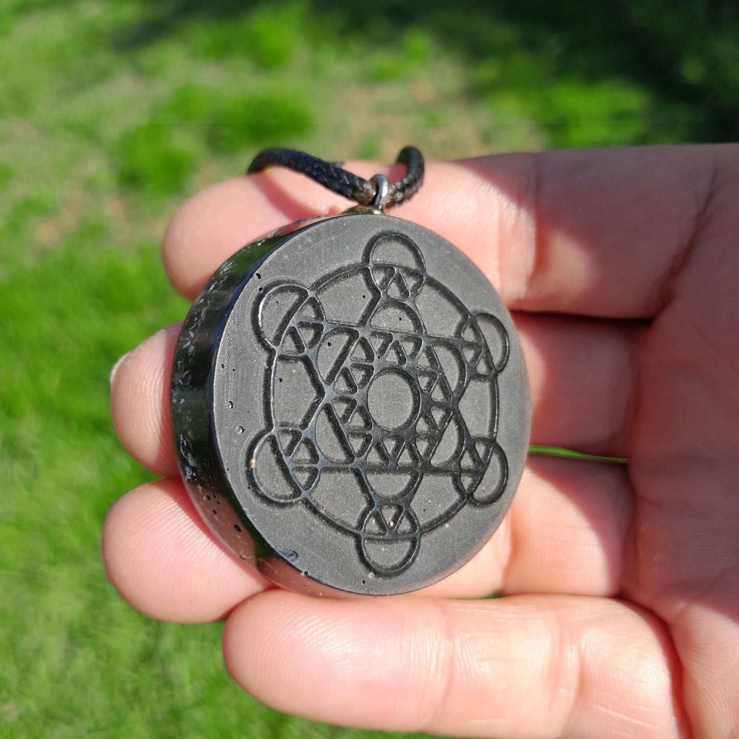 Colgante Orgonita Metatron- Protección 5G- Orgone Necklace- Amuleto Energético Hecho a Mano