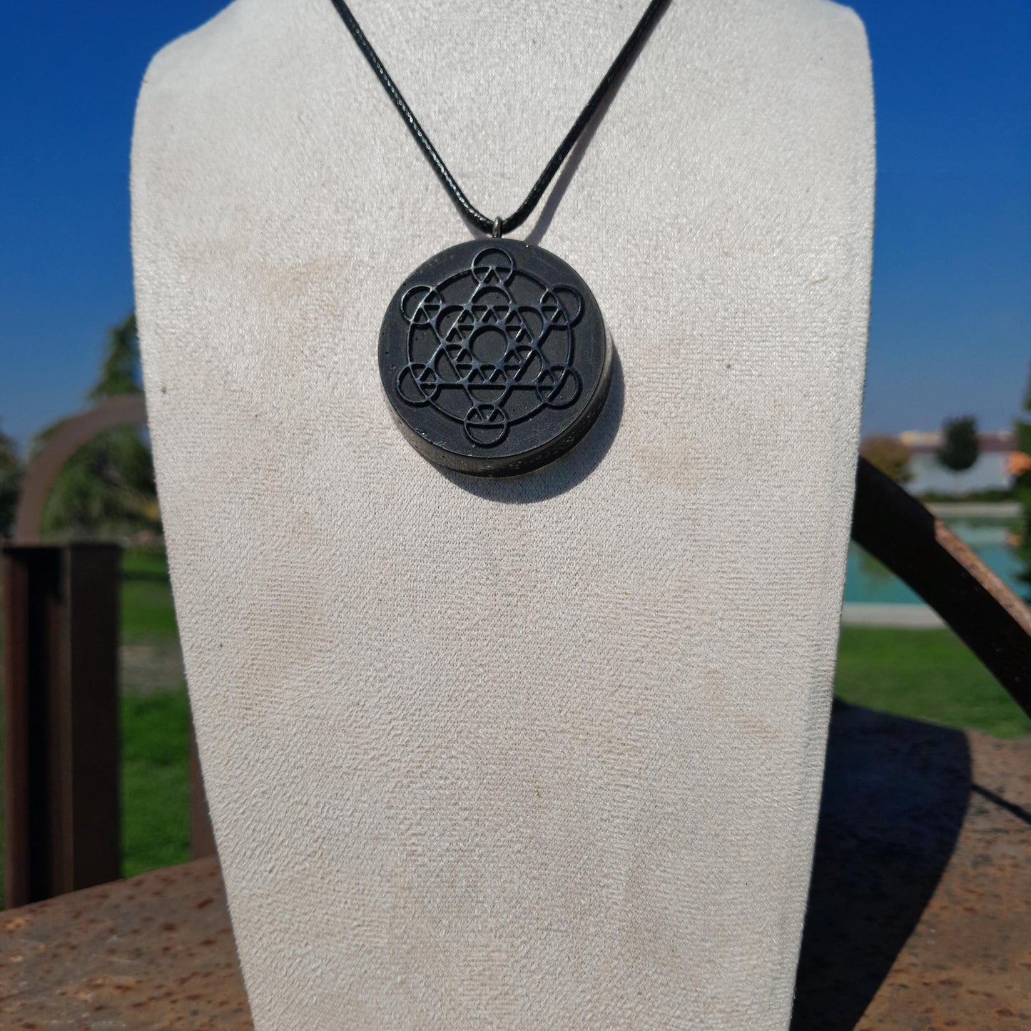 Colgante Orgonita Metatron- Protección 5G- Orgone Necklace- Amuleto Energético Hecho a Mano