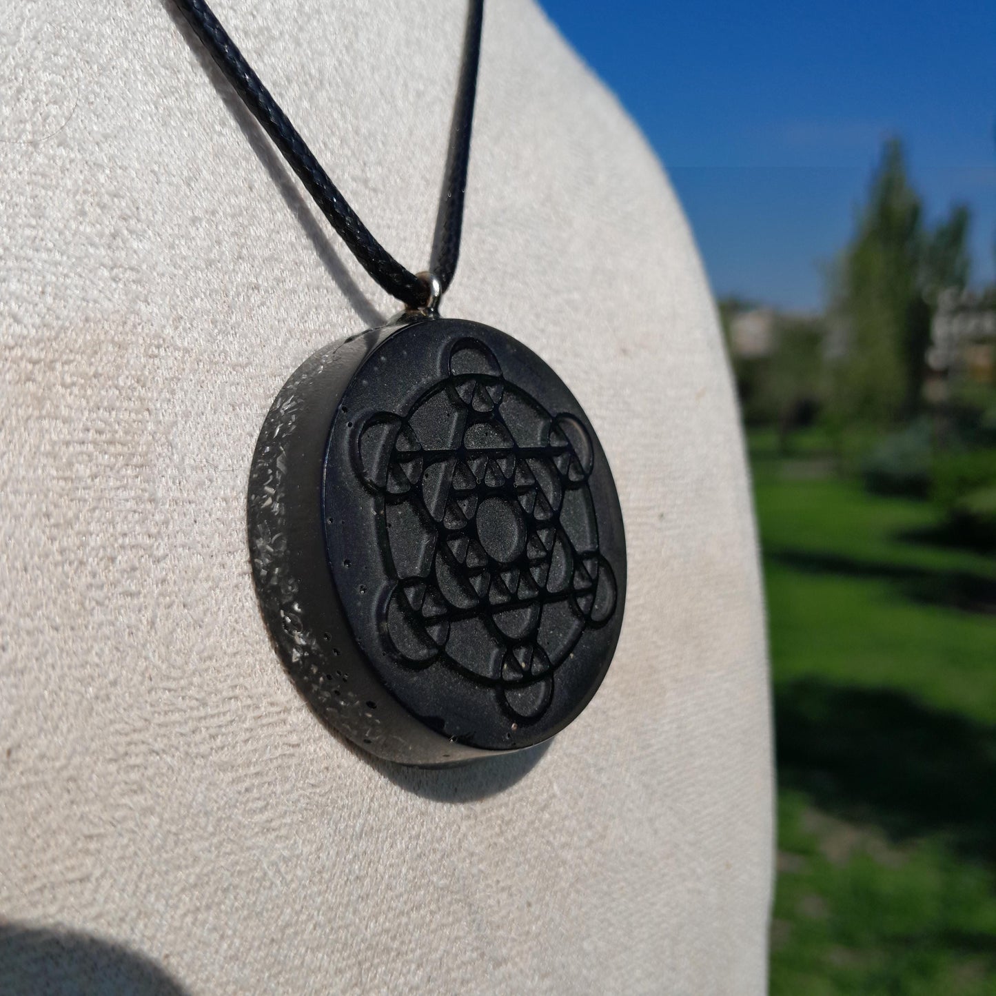 Colgante Orgonita Metatron- Protección 5G- Orgone Necklace- Amuleto Energético Hecho a Mano