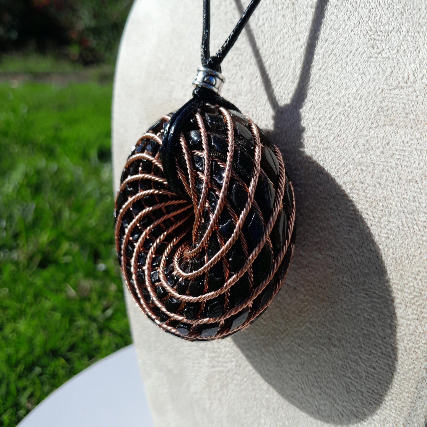 Bobina Torus de Rodin con Shungita- 62mm- Generador de Ondas de Vórtice