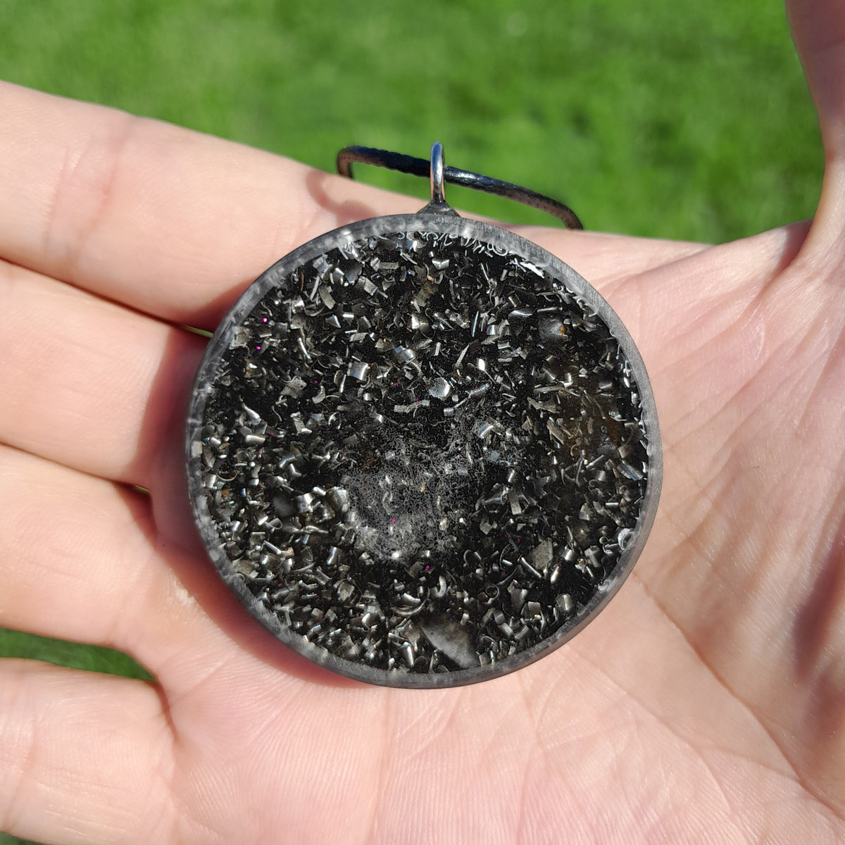 Colgante de Orgonita Metatron Marrón Oscuro con Shungita