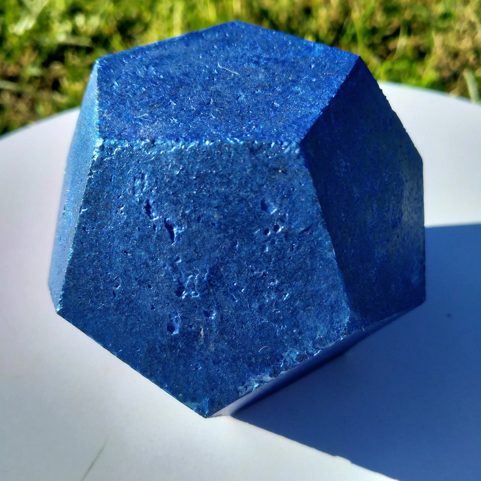 Dodecaedro Orgonita Azul con Shunguita- Armonizador Energía - mundoorgon