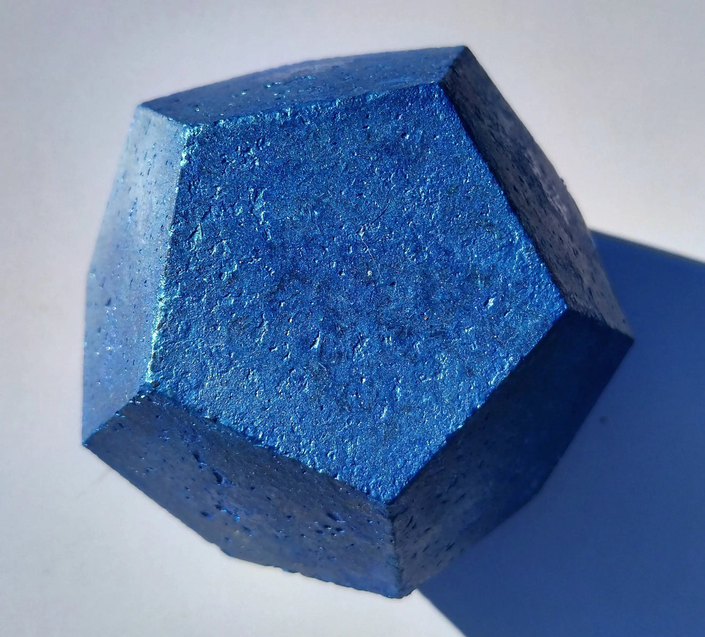Dodecaedro Orgonita Azul con Shunguita- Armonizador Energía - mundoorgon