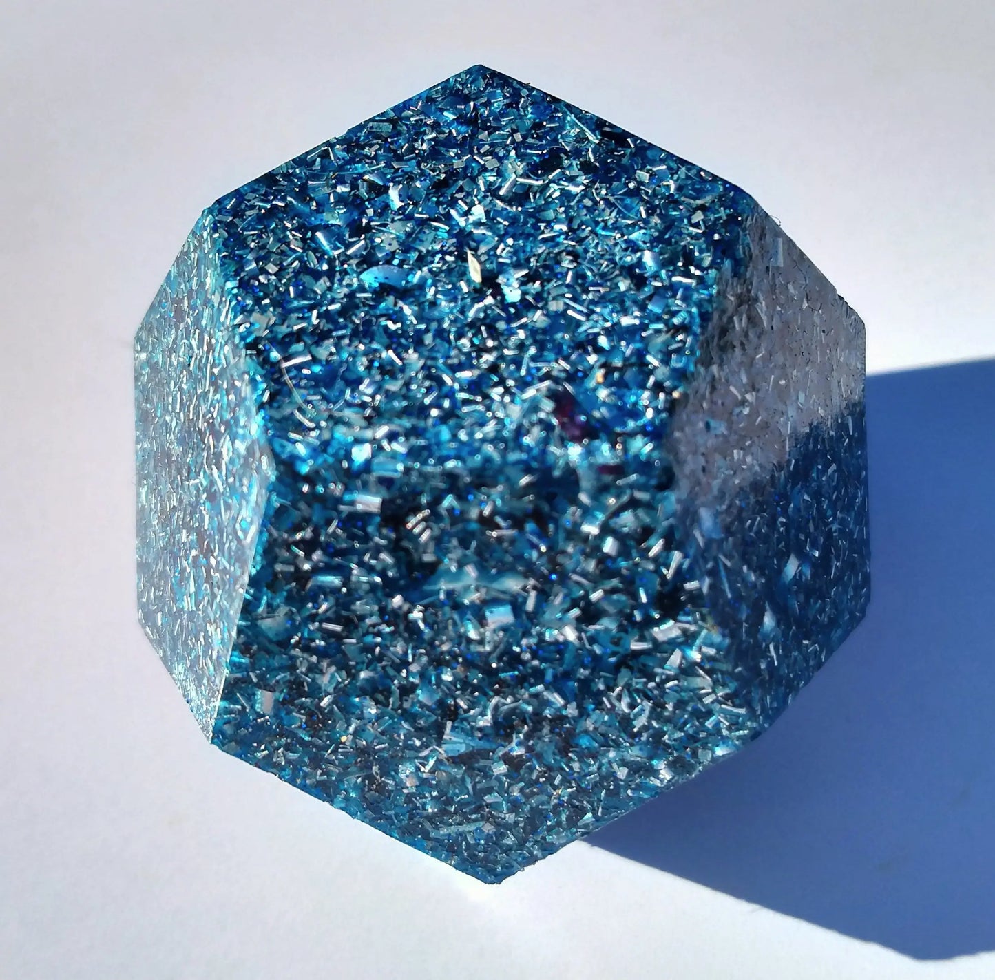 Mini Dodecaedro Orgonita Azul- Armonizador Energético - mundoorgon