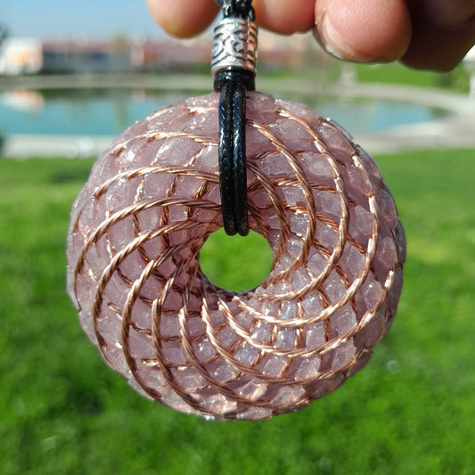 Bobina Rodin con Amatista - 62mm - Generador de Ondas de Vórtice - Mundo Orgon LTD