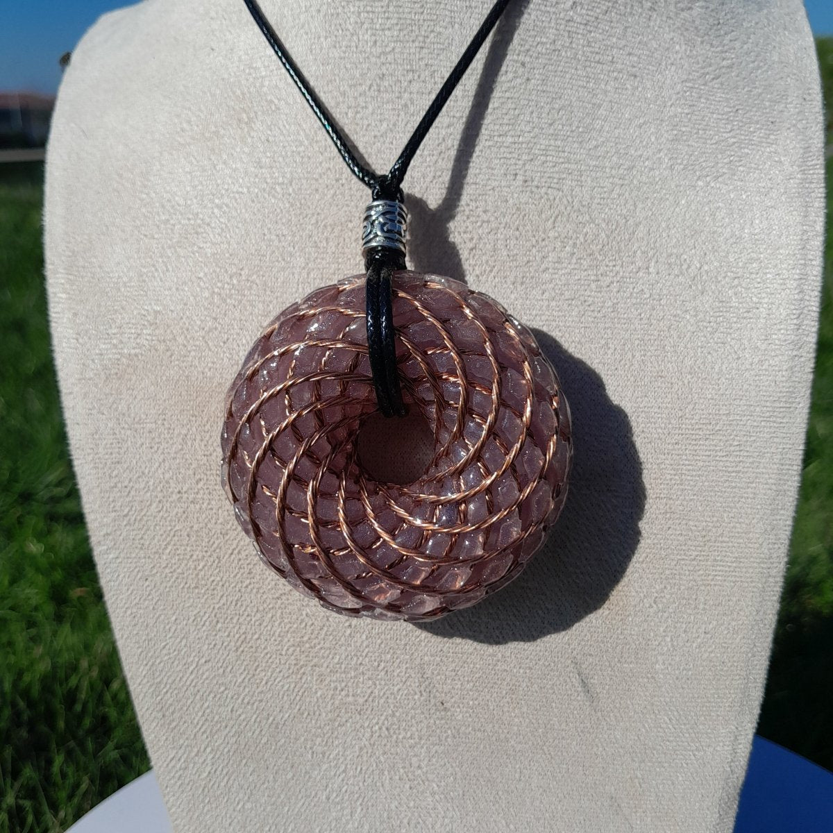 Bobina Rodin con Amatista - 62mm - Generador de Ondas de Vórtice - Mundo Orgon LTD