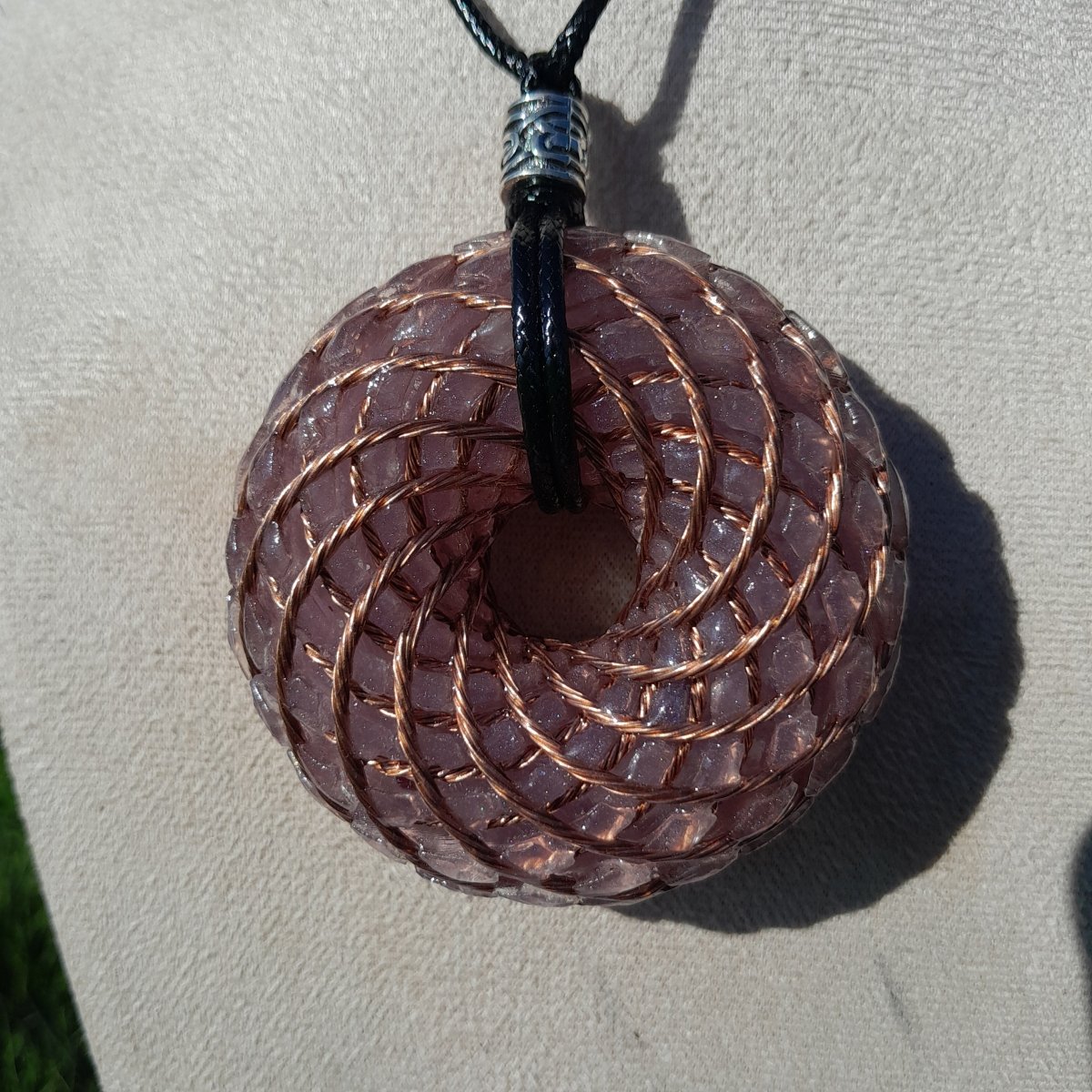 Bobina Rodin con Amatista - 62mm - Generador de Ondas de Vórtice - Mundo Orgon LTD