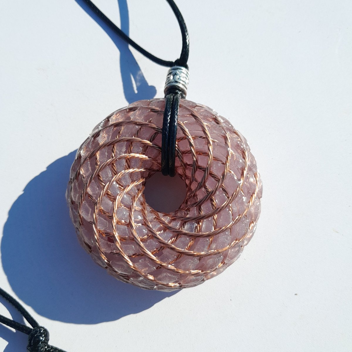 Bobina Rodin con Amatista - 62mm - Generador de Ondas de Vórtice - Mundo Orgon LTD