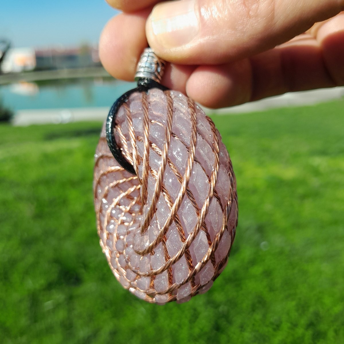 Bobina Rodin con Amatista - 62mm - Generador de Ondas de Vórtice - Mundo Orgon LTD