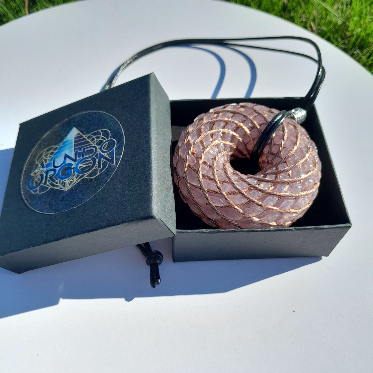 Bobina Rodin con Amatista - 62mm - Generador de Ondas de Vórtice - Mundo Orgon LTD