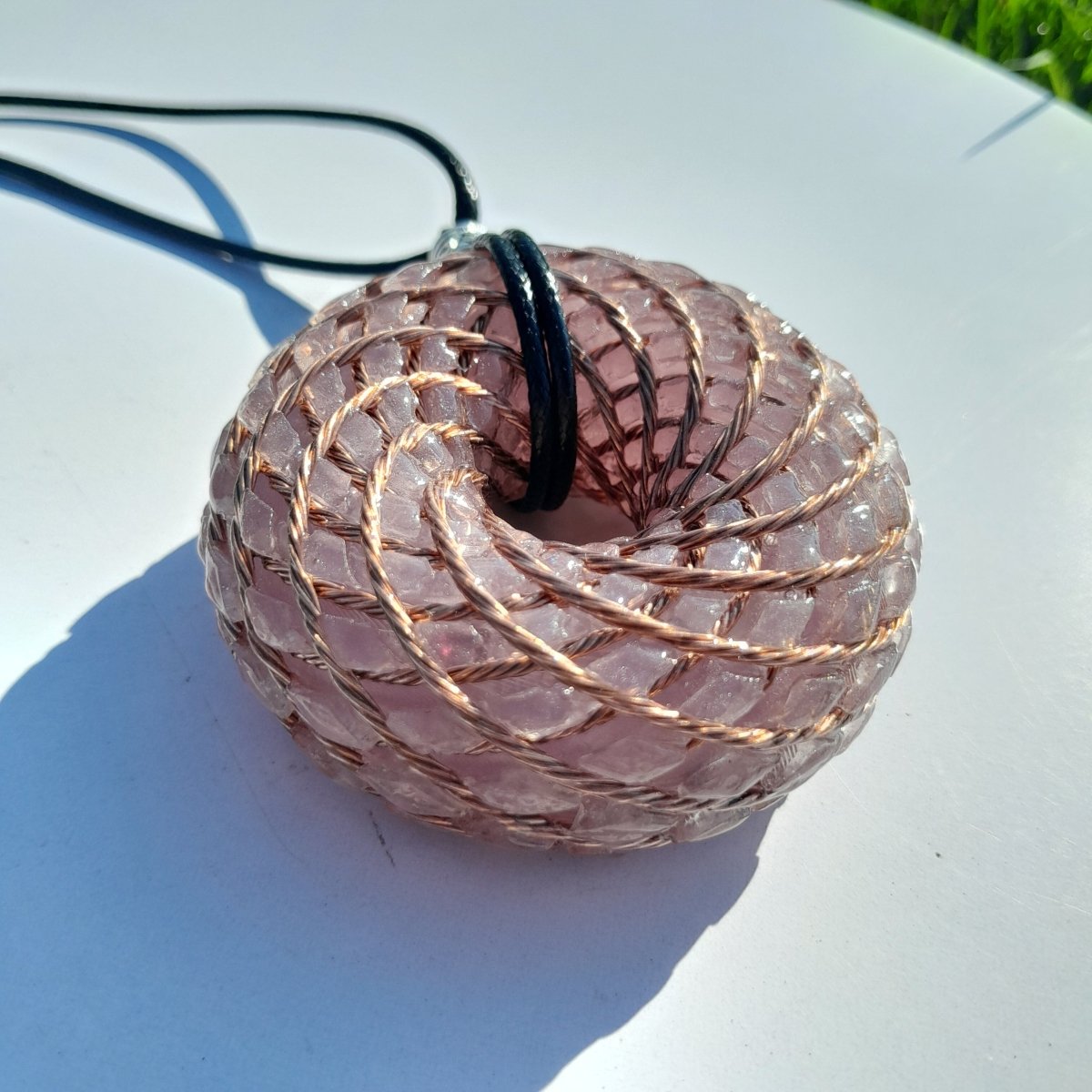 Bobina Rodin con Amatista - 62mm - Generador de Ondas de Vórtice - Mundo Orgon LTD