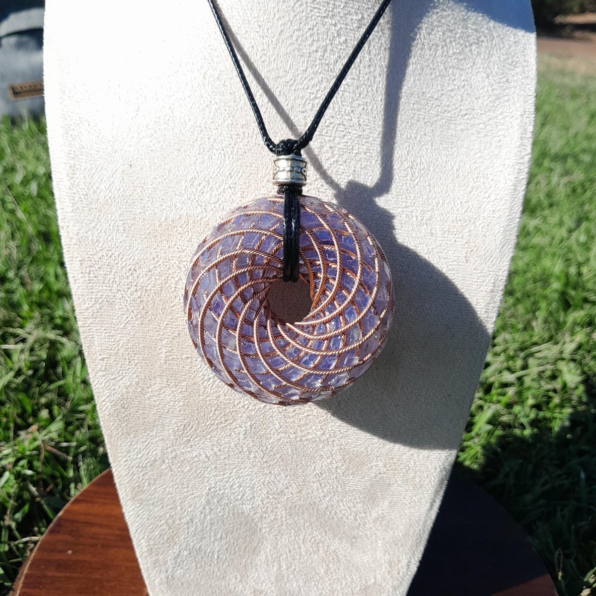 Bobina Rodin con Amatista - 62mm - Generador de Ondas de Vórtice - Mundo Orgon