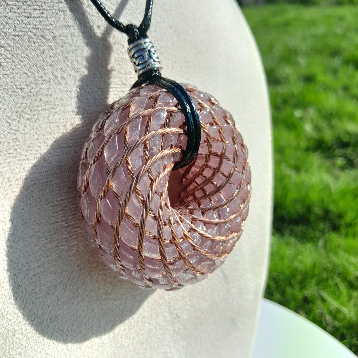 Bobina Rodin con Amatista - 62mm - Generador de Ondas de Vórtice - Mundo Orgon LTD