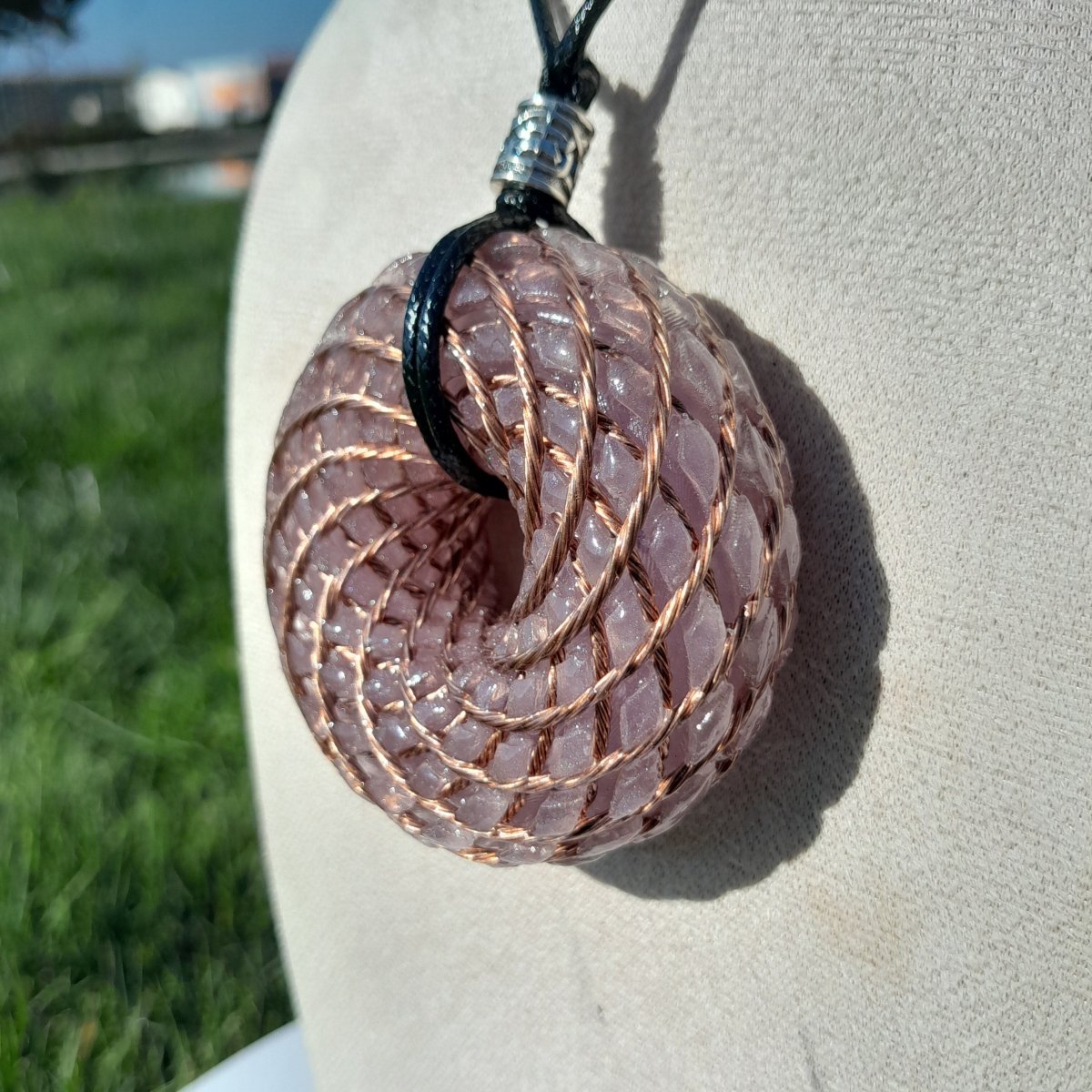 Bobina Rodin con Amatista - 62mm - Generador de Ondas de Vórtice - Mundo Orgon LTD