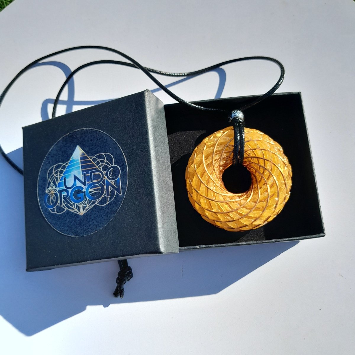 Bobina Rodin con Cuarzo Citrino - 50mm - Generador de Ondas de Vórtice - Mundo Orgon LTD