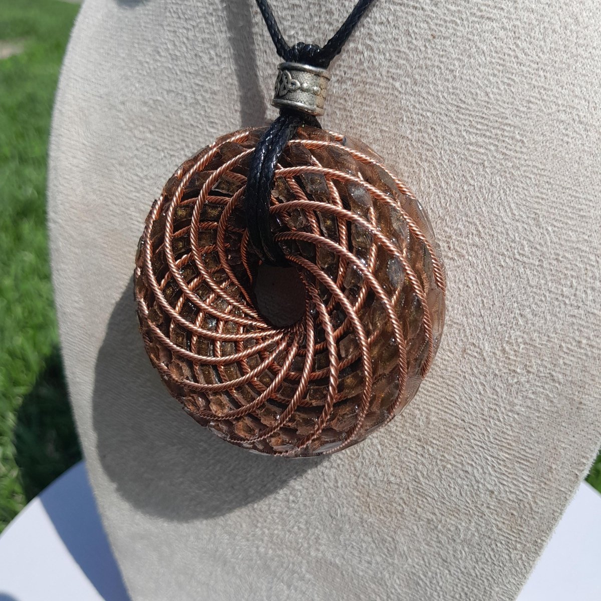 Bobina Torus de Rodin con Ojo de Tigre - 62mm - Generador de Ondas de Vórtice - Mundo Orgon