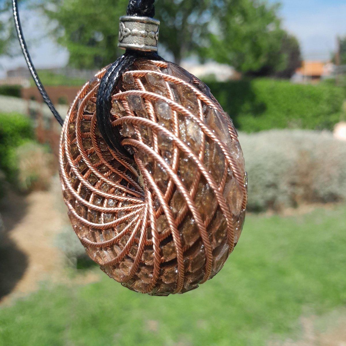 Bobina Torus de Rodin con Ojo de Tigre - 62mm - Generador de Ondas de Vórtice - Mundo Orgon