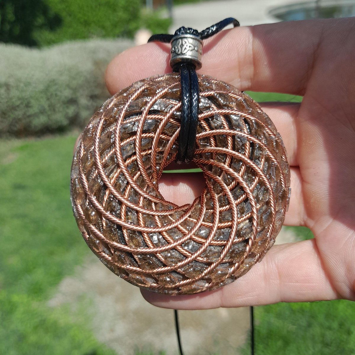 Bobina Torus de Rodin con Ojo de Tigre - 62mm - Generador de Ondas de Vórtice - Mundo Orgon