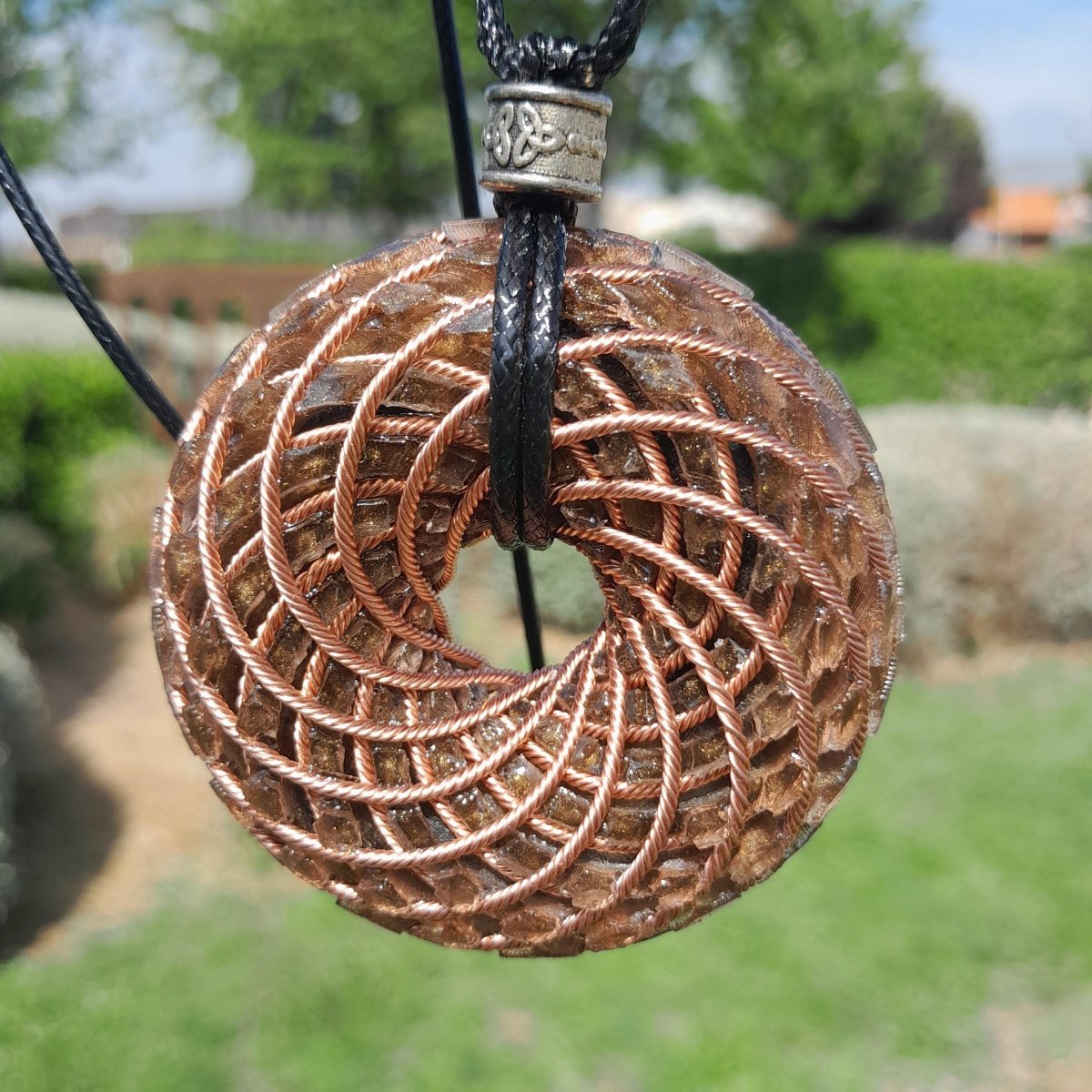 Bobina Torus de Rodin con Ojo de Tigre - 62mm - Generador de Ondas de Vórtice - Mundo Orgon