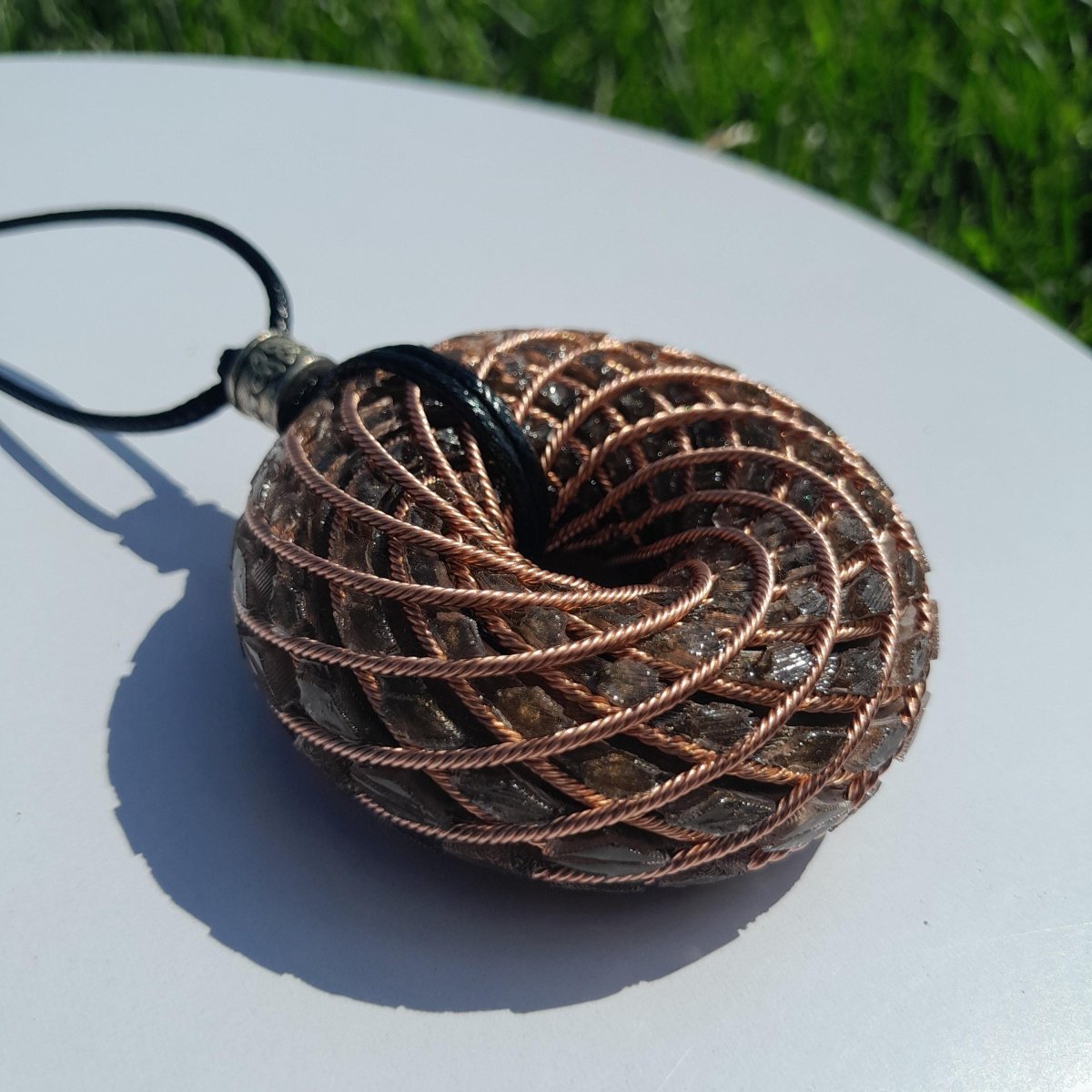 Bobina Torus de Rodin con Ojo de Tigre - 62mm - Generador de Ondas de Vórtice - Mundo Orgon