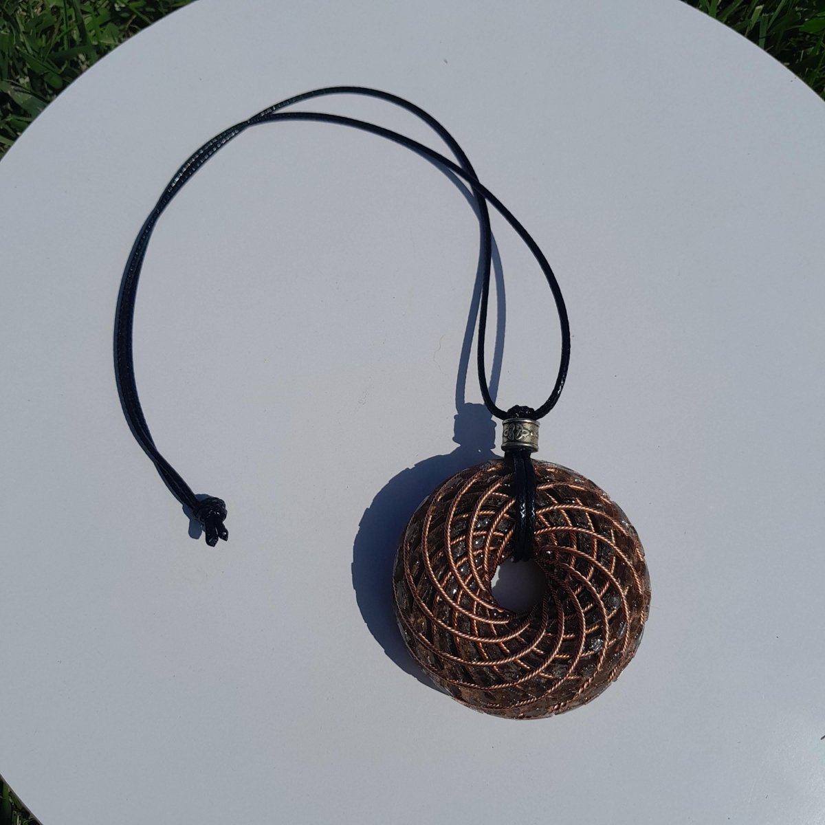 Bobina Torus de Rodin con Ojo de Tigre - 62mm - Generador de Ondas de Vórtice - Mundo Orgon