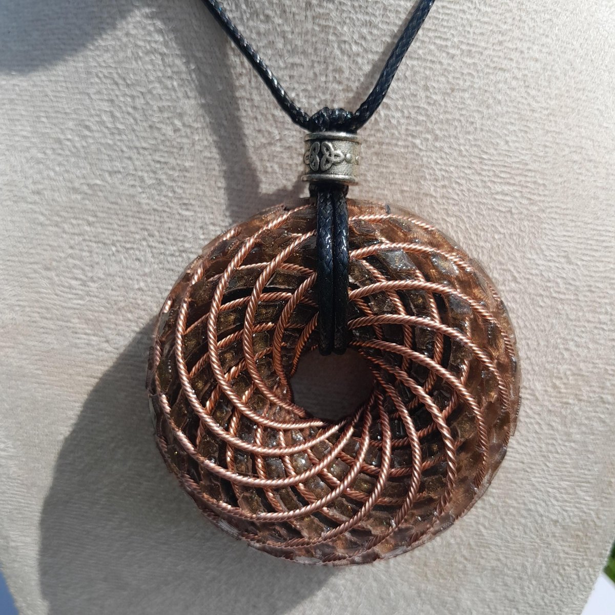 Bobina Torus de Rodin con Ojo de Tigre - 62mm - Generador de Ondas de Vórtice - Mundo Orgon