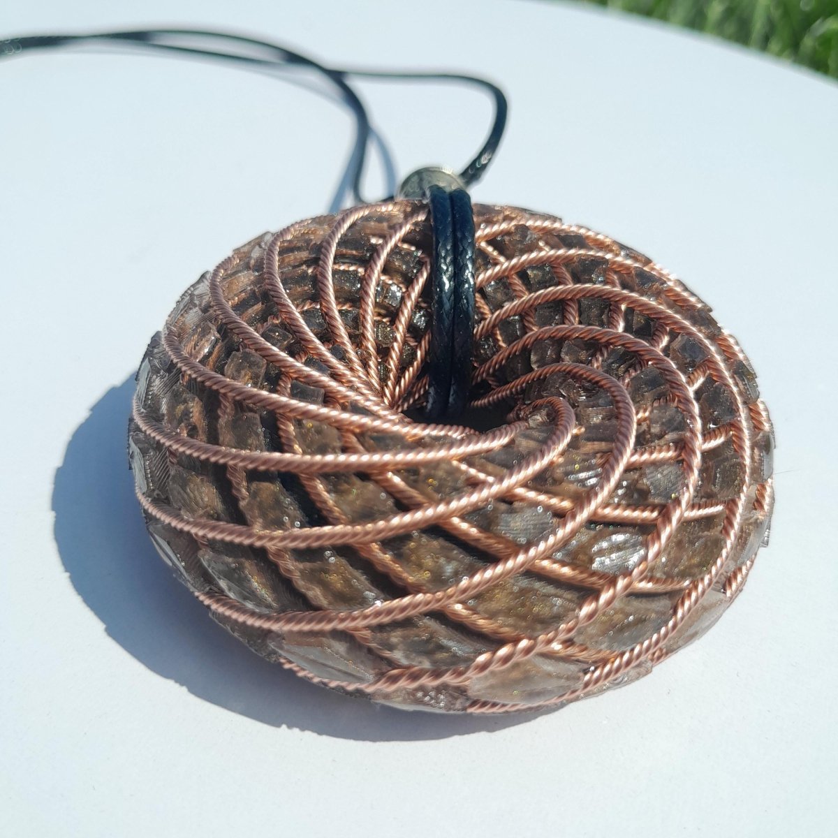 Bobina Torus de Rodin con Ojo de Tigre - 62mm - Generador de Ondas de Vórtice - Mundo Orgon