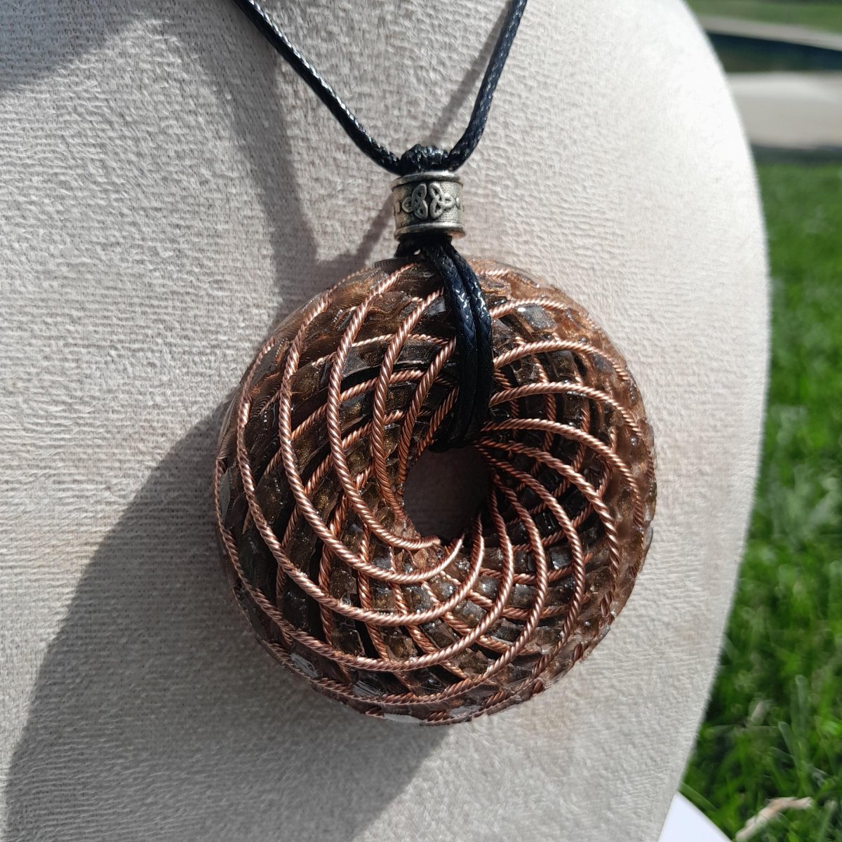 Bobina Torus de Rodin con Ojo de Tigre - 62mm - Generador de Ondas de Vórtice - Mundo Orgon