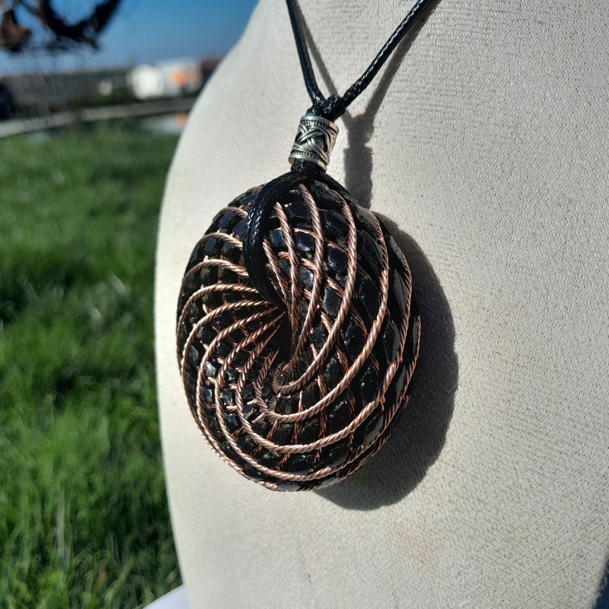 Bobina Torus de Rodin con Shungita - 62mm - Generador de Ondas de Vórtice - Mundo Orgon LTD