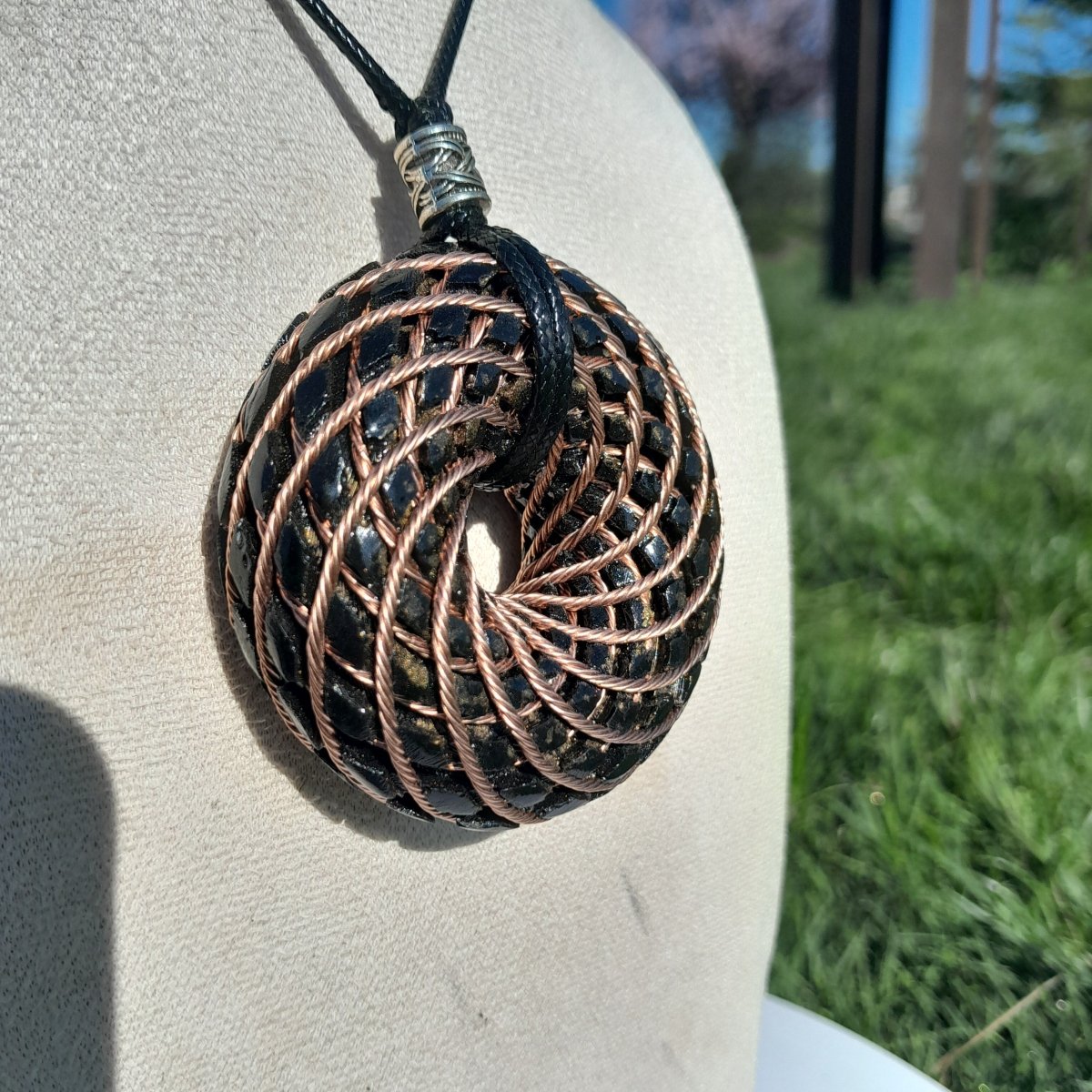 Bobina Torus de Rodin con Shungita - 62mm - Generador de Ondas de Vórtice - Mundo Orgon LTD