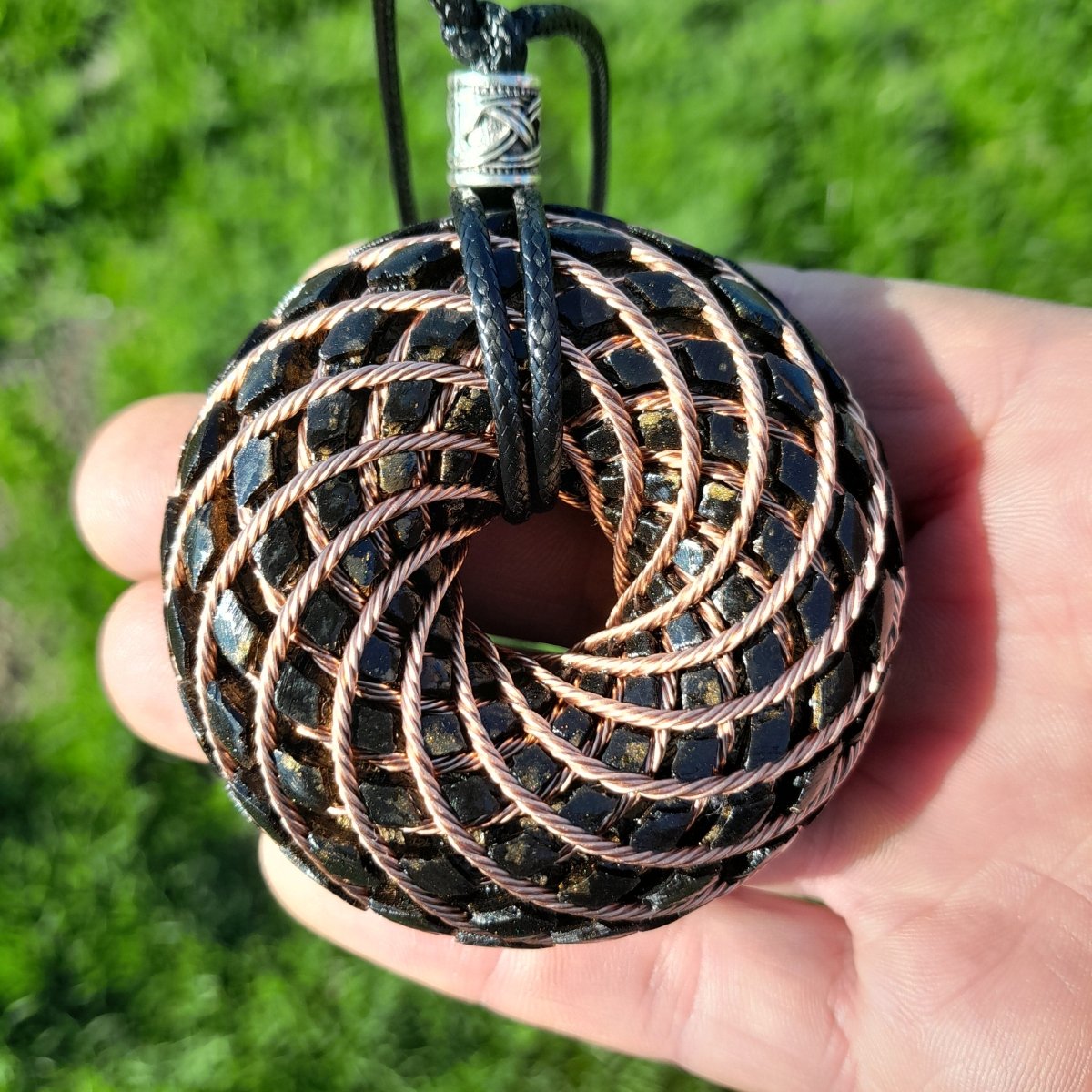 Bobina Torus de Rodin con Shungita - 62mm - Generador de Ondas de Vórtice - Mundo Orgon LTD