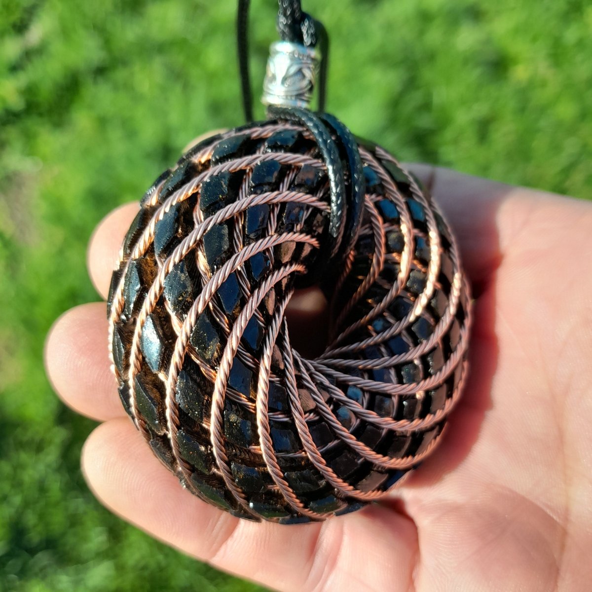 Bobina Torus de Rodin con Shungita - 62mm - Generador de Ondas de Vórtice - Mundo Orgon LTD