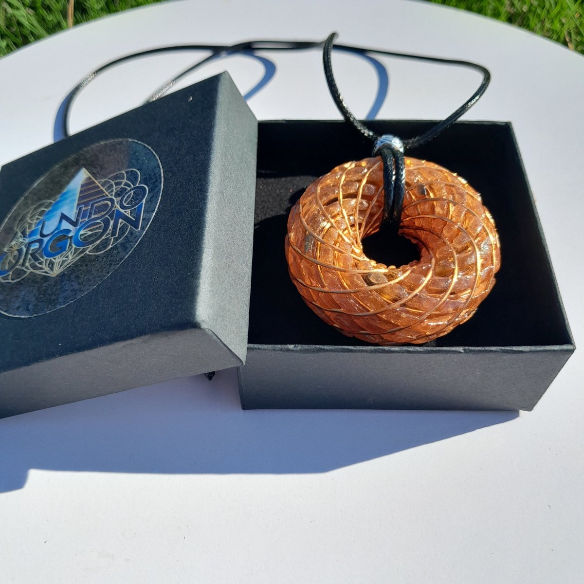 Bobina Torus Rodin con Ojo de Tigre - 50mm - Generador de Ondas de Vórtice - Mundo Orgon LTD