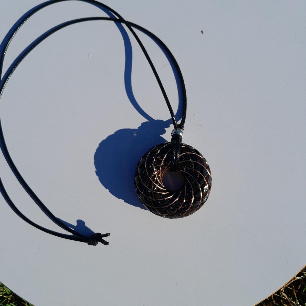 Bobina Torus Rodin con Shungita - 50mm - Generador de Ondas de Vórtice - Mundo Orgon