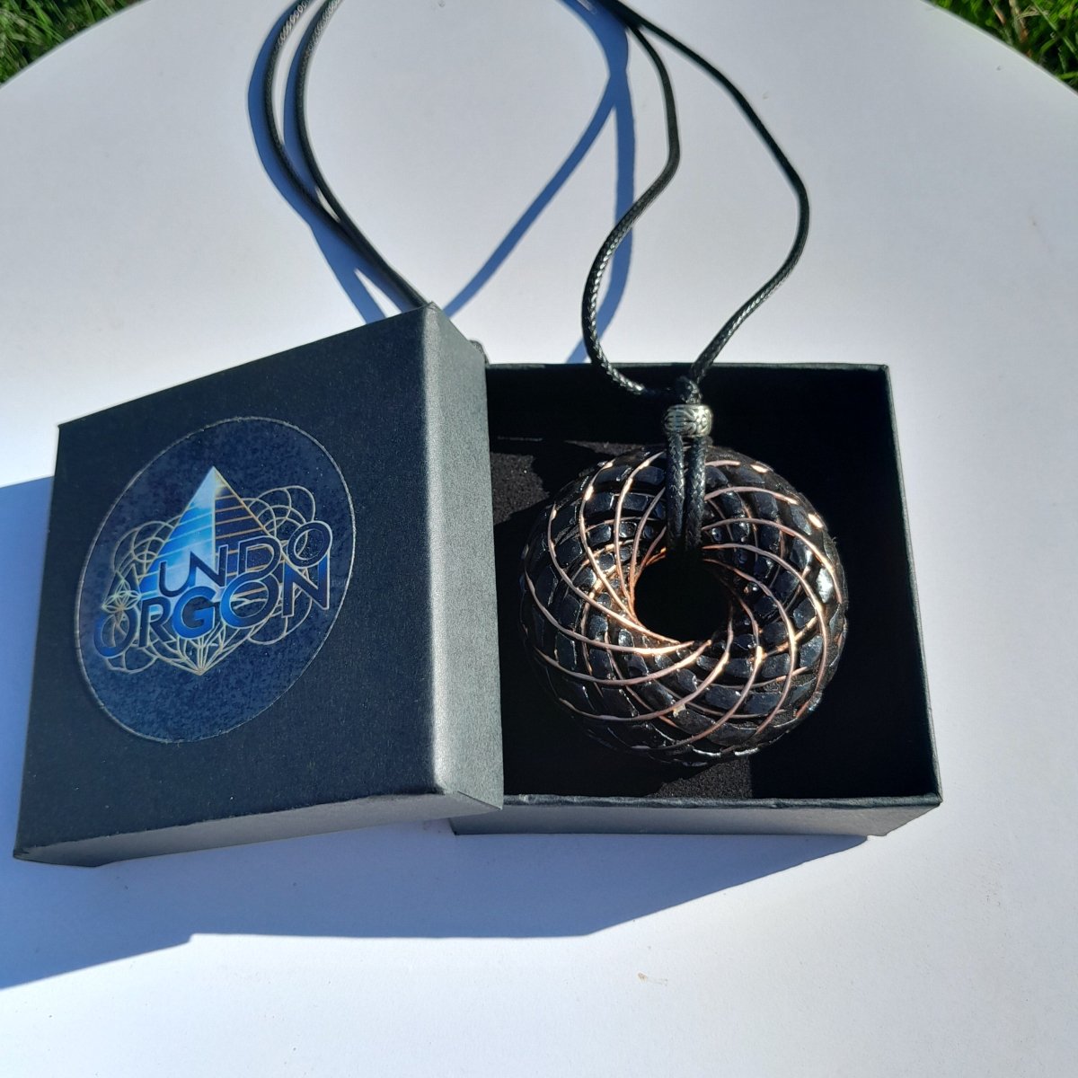 Bobina Torus Rodin con Shungita - 50mm - Generador de Ondas de Vórtice - Mundo Orgon LTD