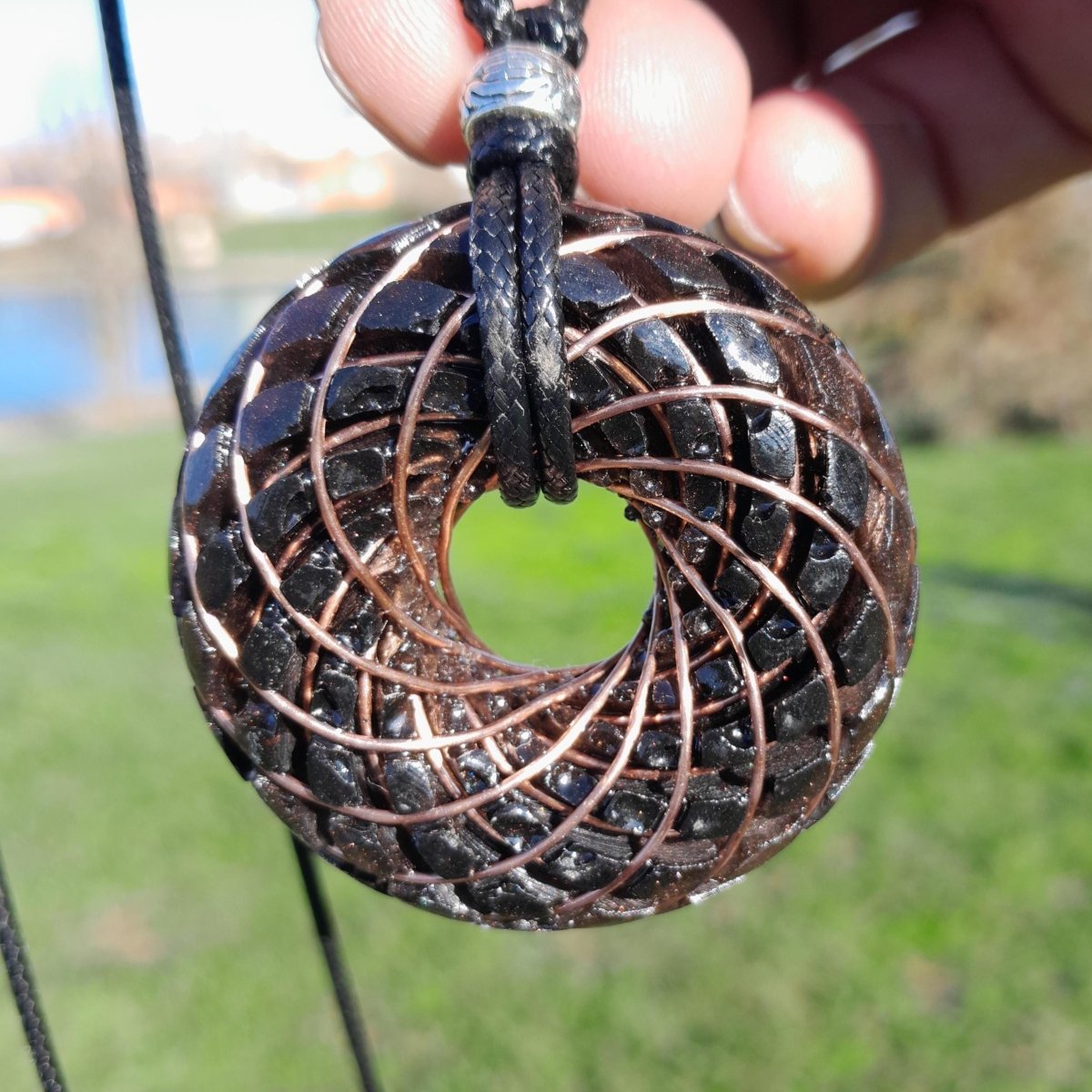 Bobina Torus Rodin con Shungita - 50mm - Generador de Ondas de Vórtice - Mundo Orgon