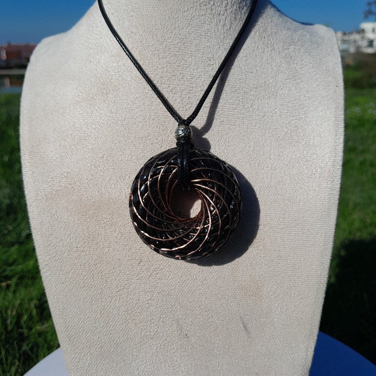 Bobina Torus Rodin con Shungita - 50mm - Generador de Ondas de Vórtice - Mundo Orgon LTD