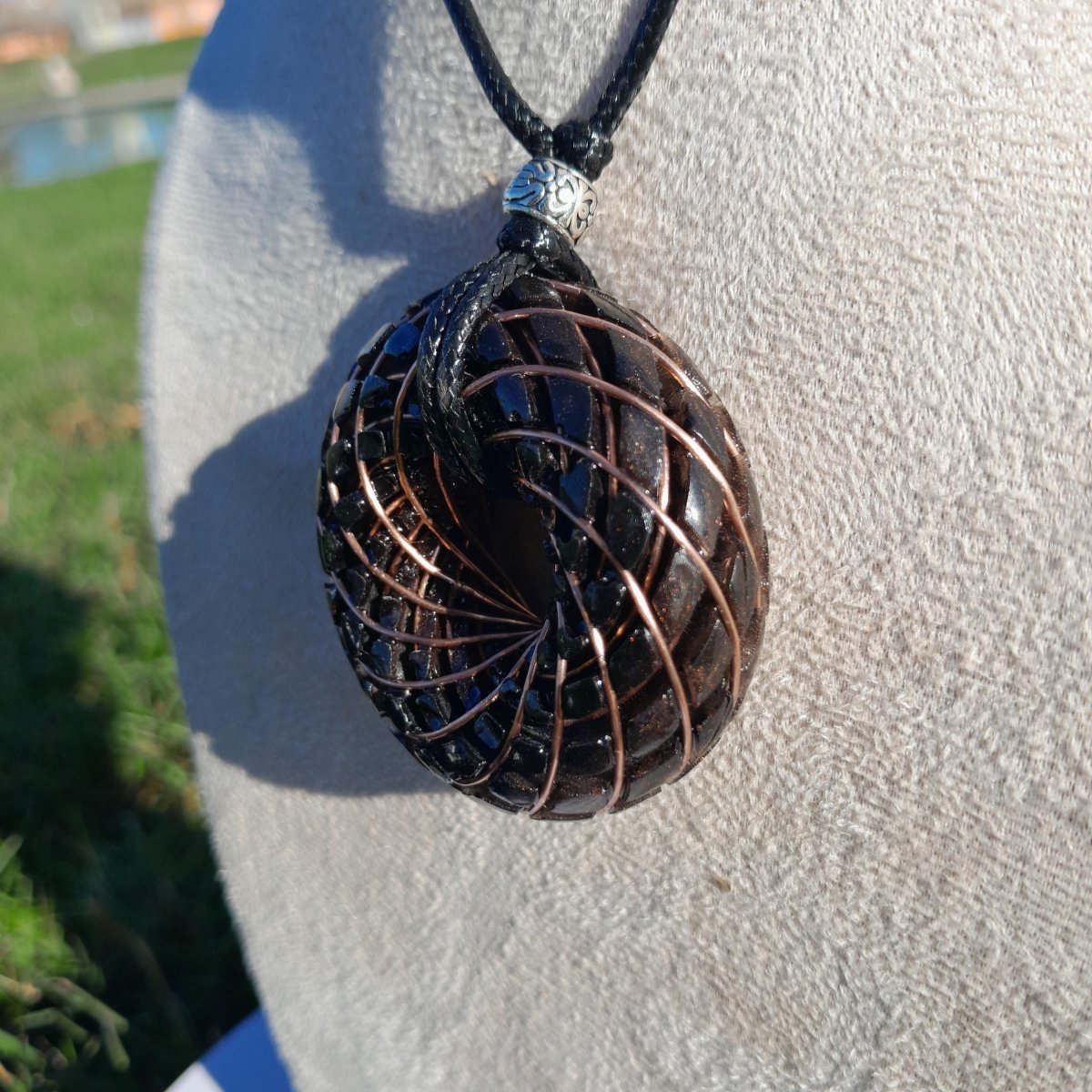 Bobina Torus Rodin con Shungita - 50mm - Generador de Ondas de Vórtice - Mundo Orgon