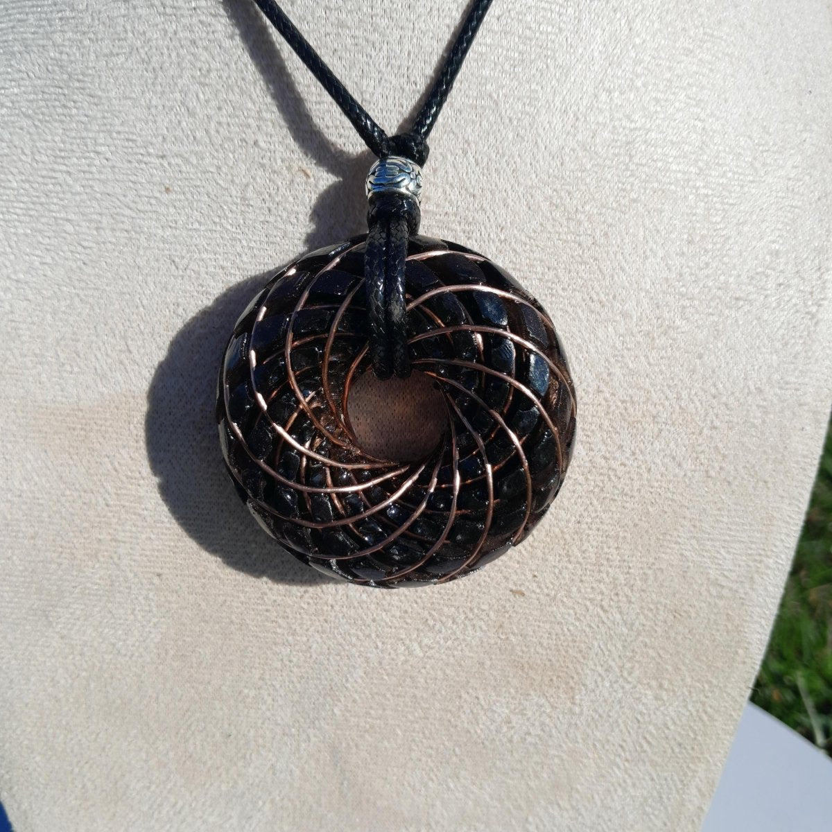 Bobina Torus Rodin con Shungita - 50mm - Generador de Ondas de Vórtice - Mundo Orgon