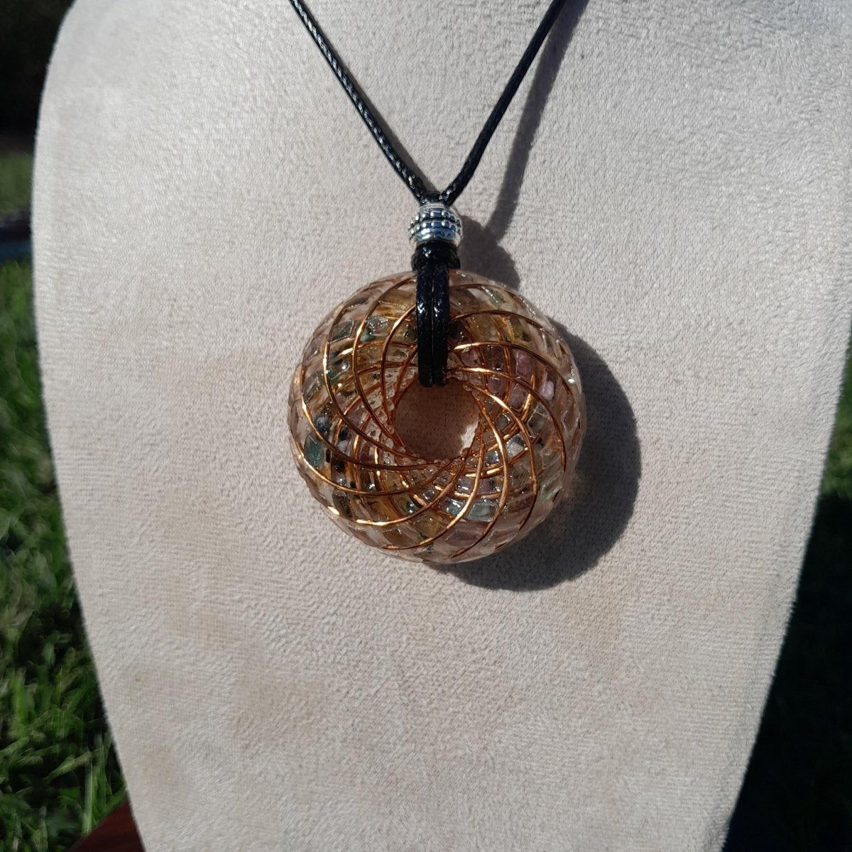 Bobina Torus Rodin con Turmalina - 50mm - Generador de Ondas de Vórtice - Mundo Orgon