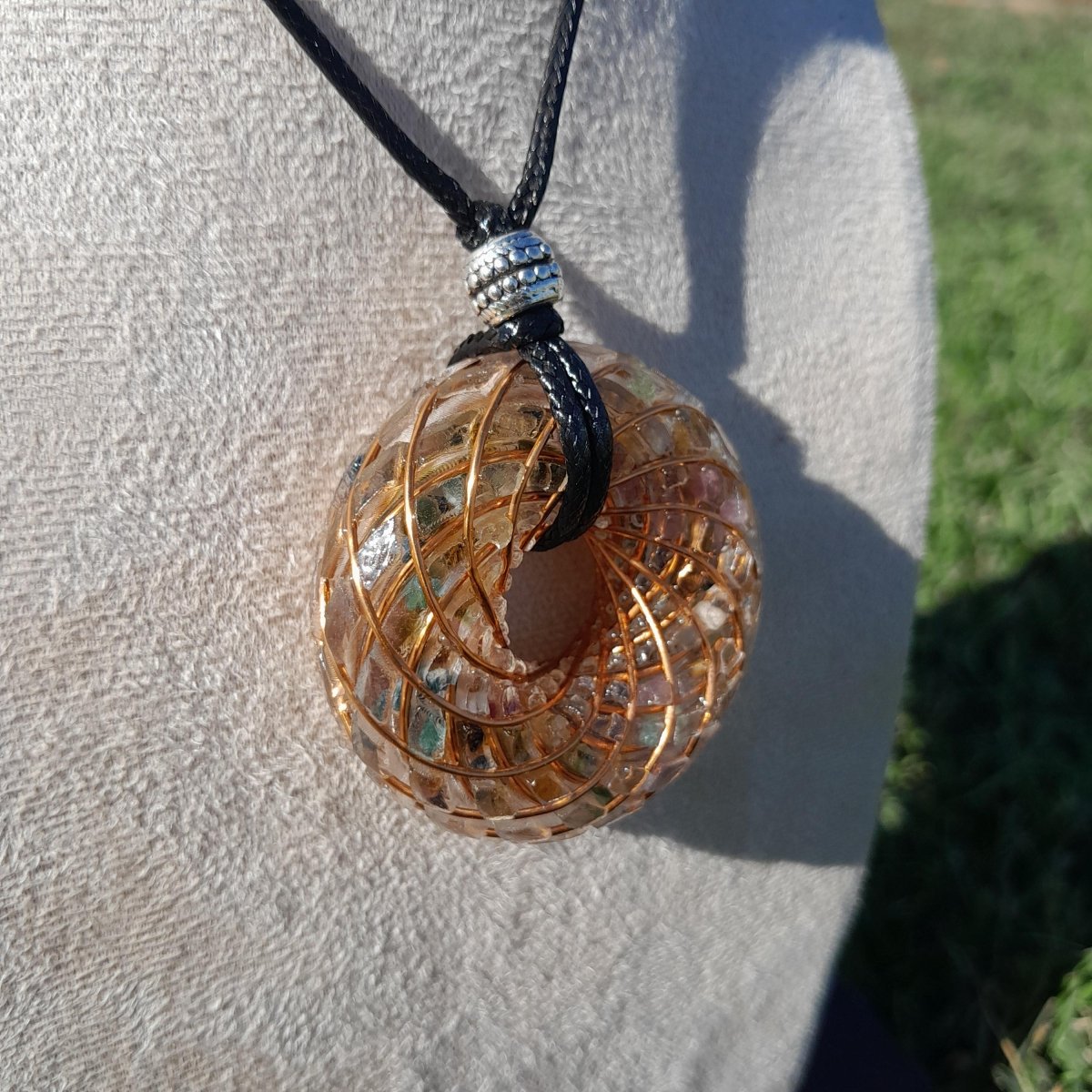 Bobina Torus Rodin con Turmalina - 50mm - Generador de Ondas de Vórtice - Mundo Orgon