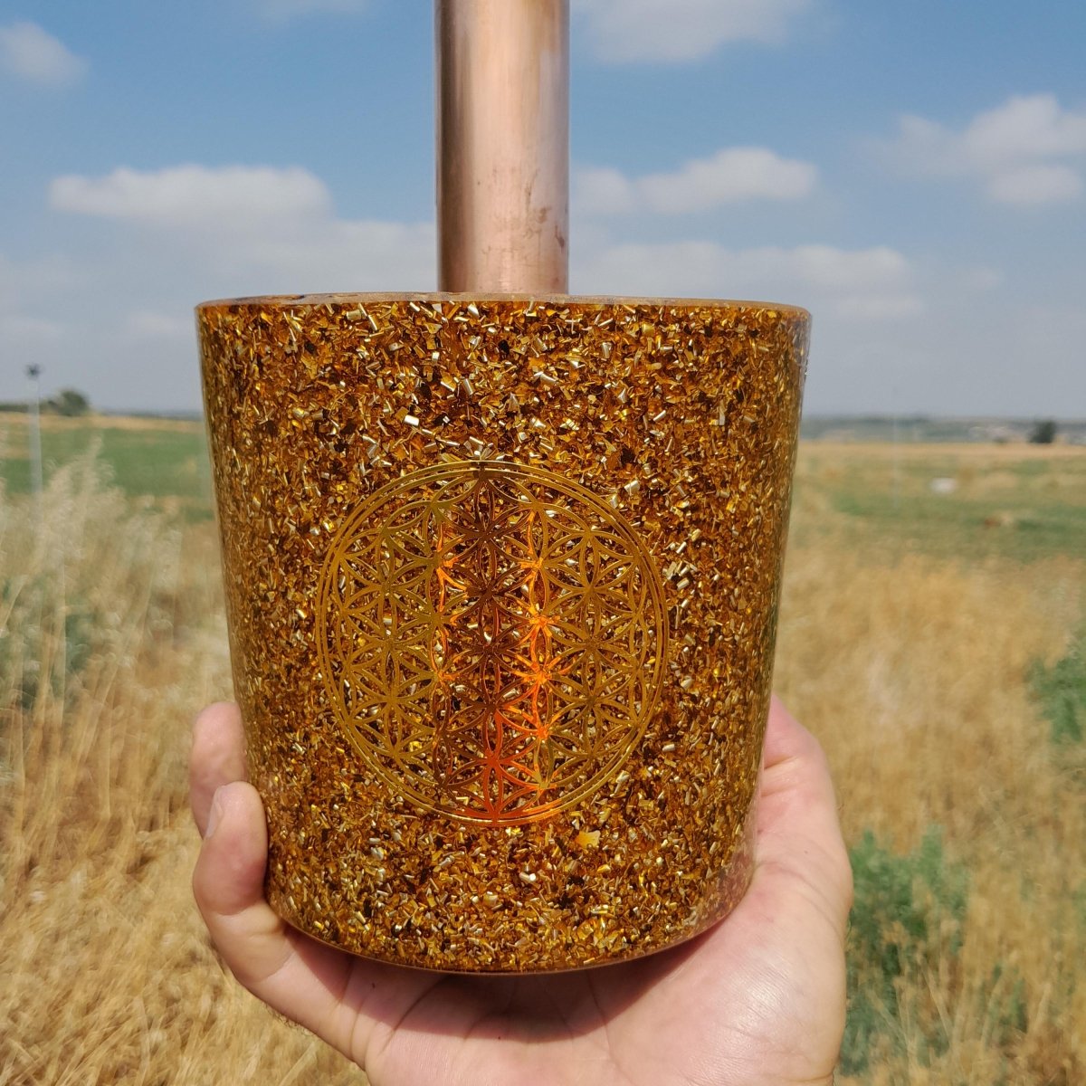 Cloudbuster Flor de la Vida Marrón - Mundo Orgon