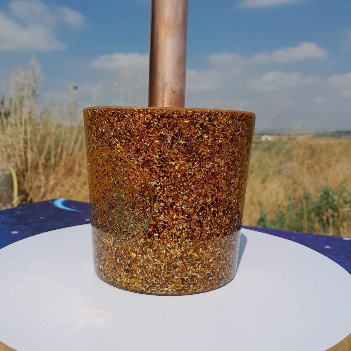 Cloudbuster Flor de la Vida Marrón - Mundo Orgon