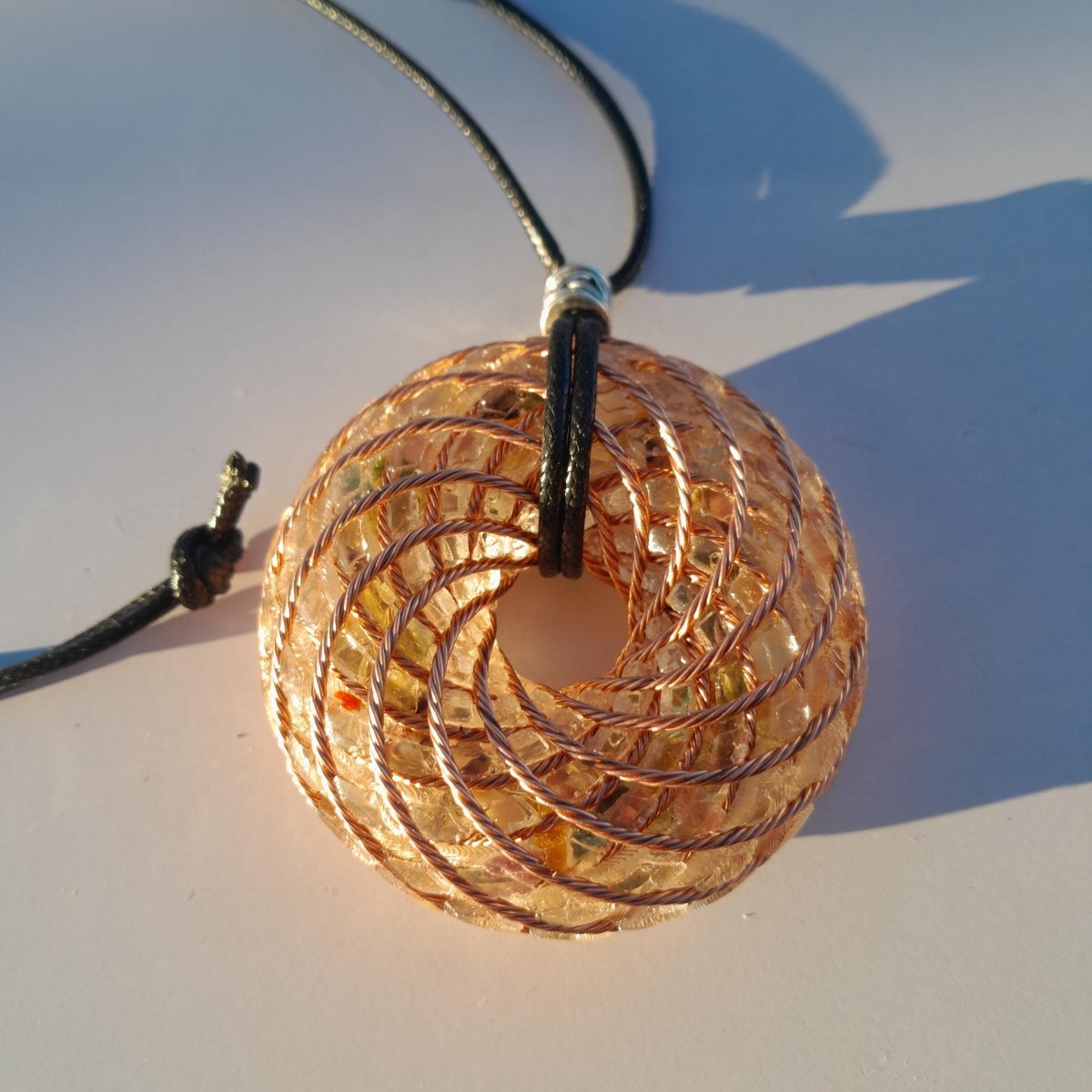 Colgante Bobina Rodin Turmalina 62 mm - Mundo Orgon