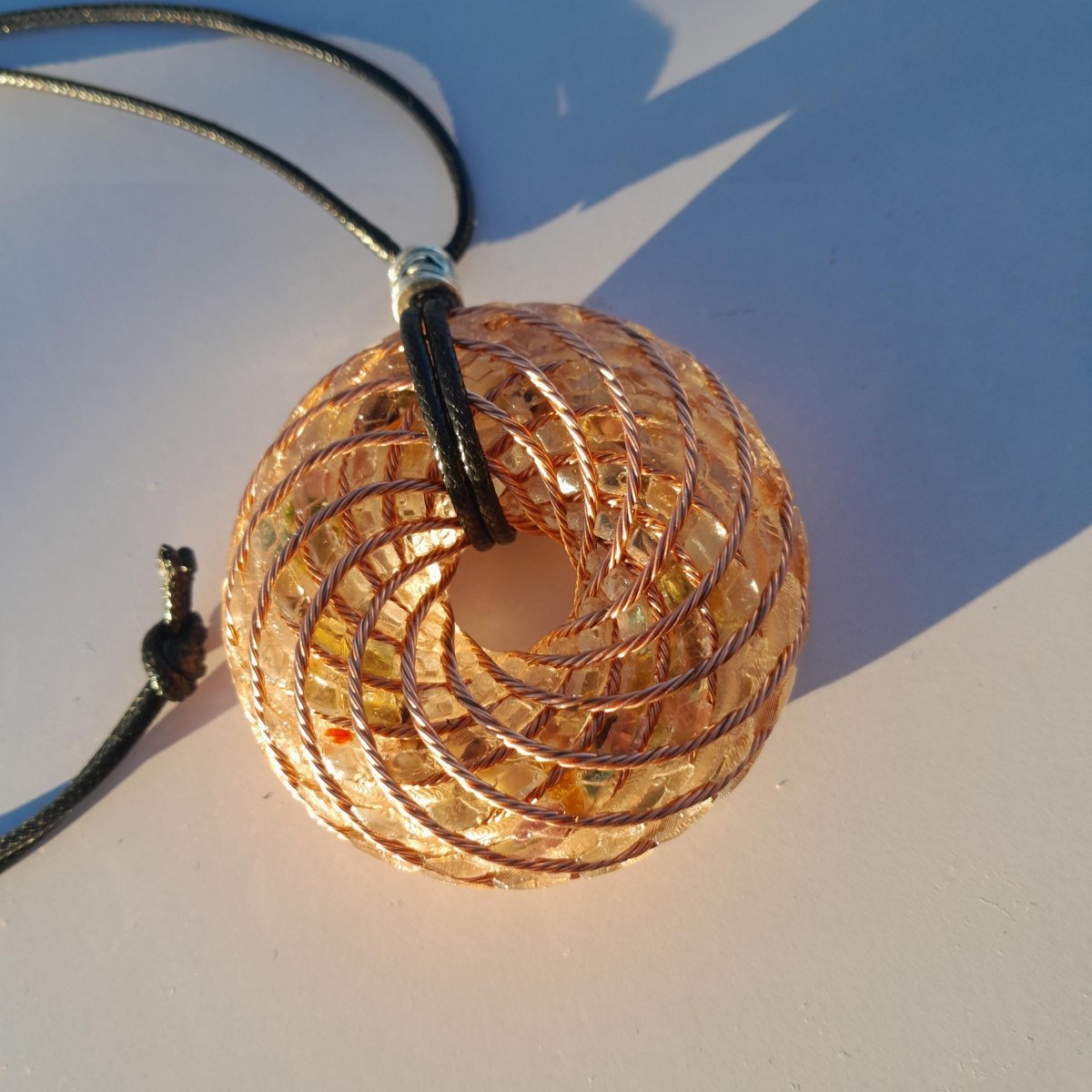 Colgante Bobina Rodin Turmalina 62 mm - Mundo Orgon