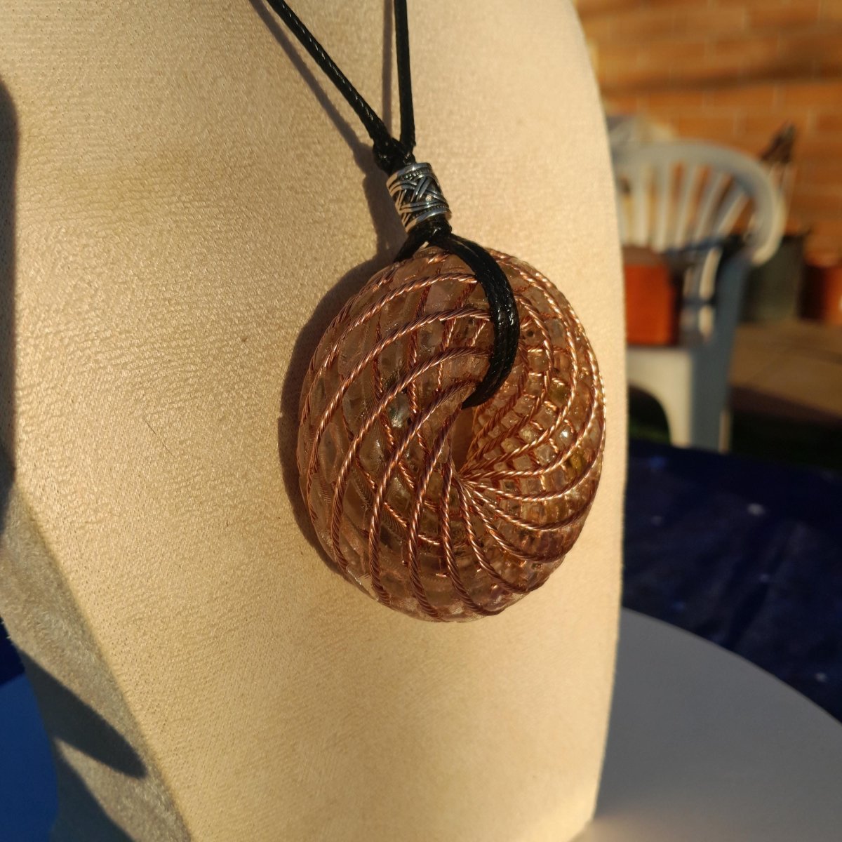 Colgante Bobina Rodin Turmalina 62 mm - Mundo Orgon