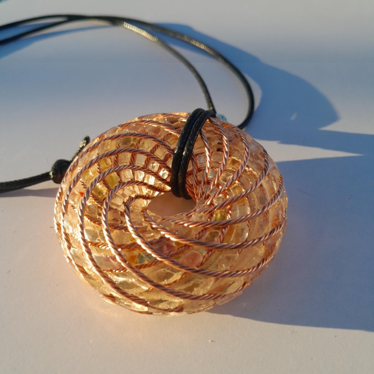 Colgante Bobina Rodin Turmalina 62 mm - Mundo Orgon