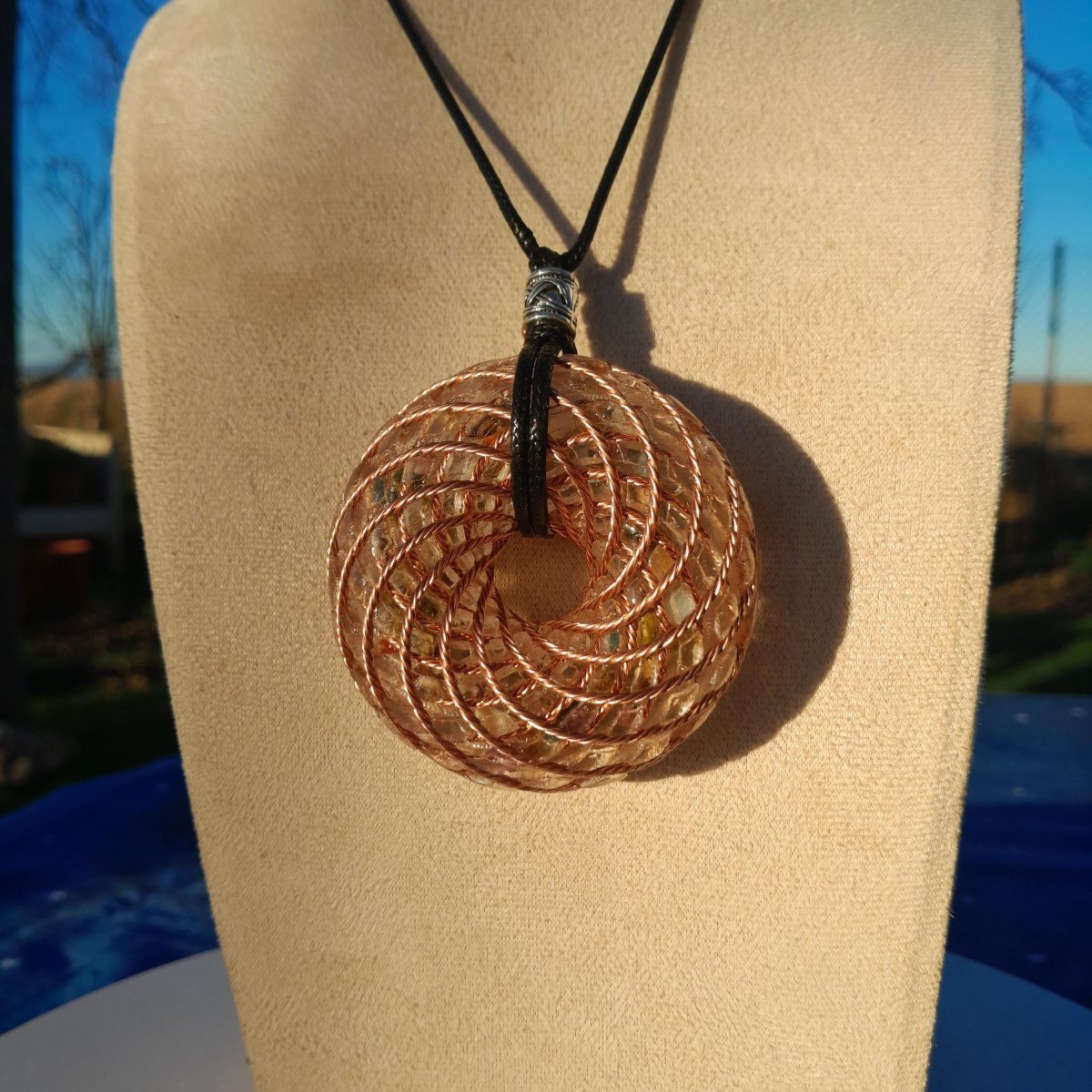 Colgante Bobina Rodin Turmalina 62 mm - Mundo Orgon