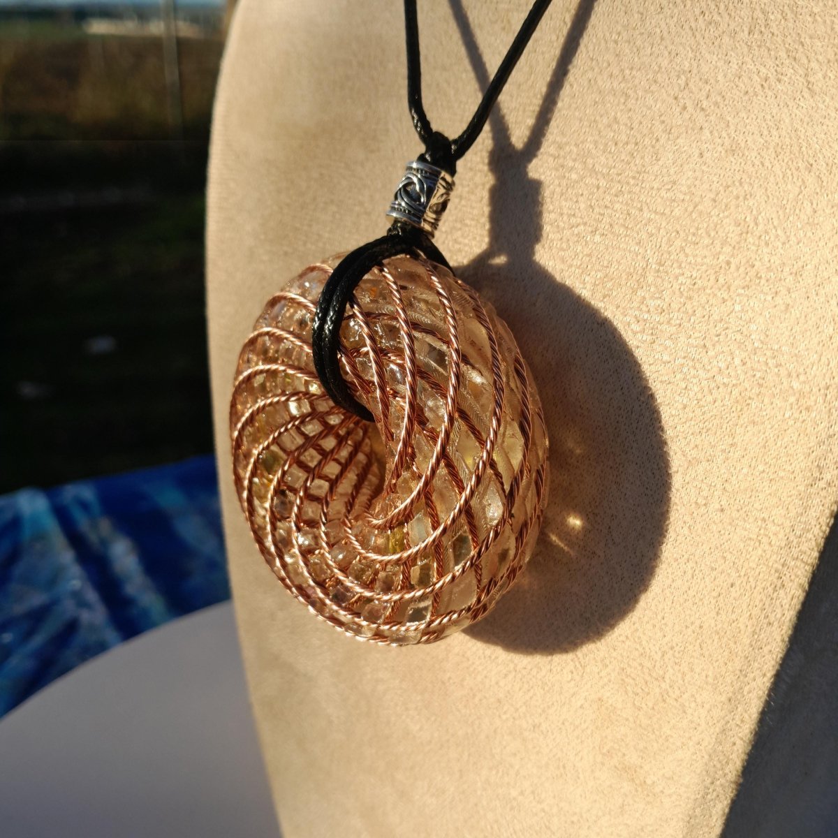 Colgante Bobina Rodin Turmalina 62 mm - Mundo Orgon